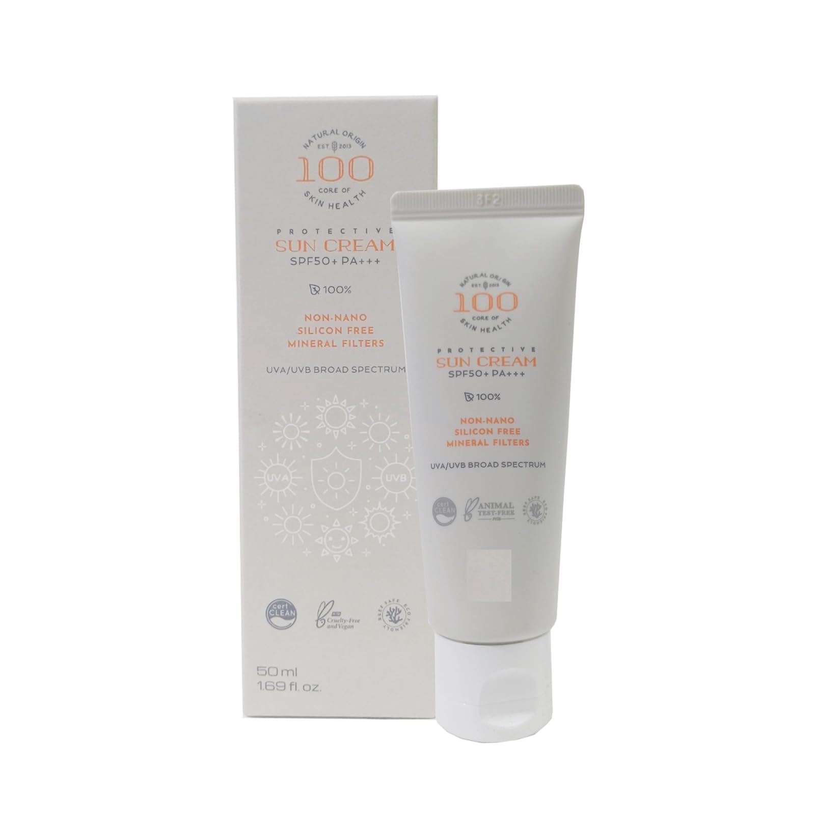 Amazon.com: Dr.Orga 100 Non Nano Mineral Filters Sun Cream (50ml