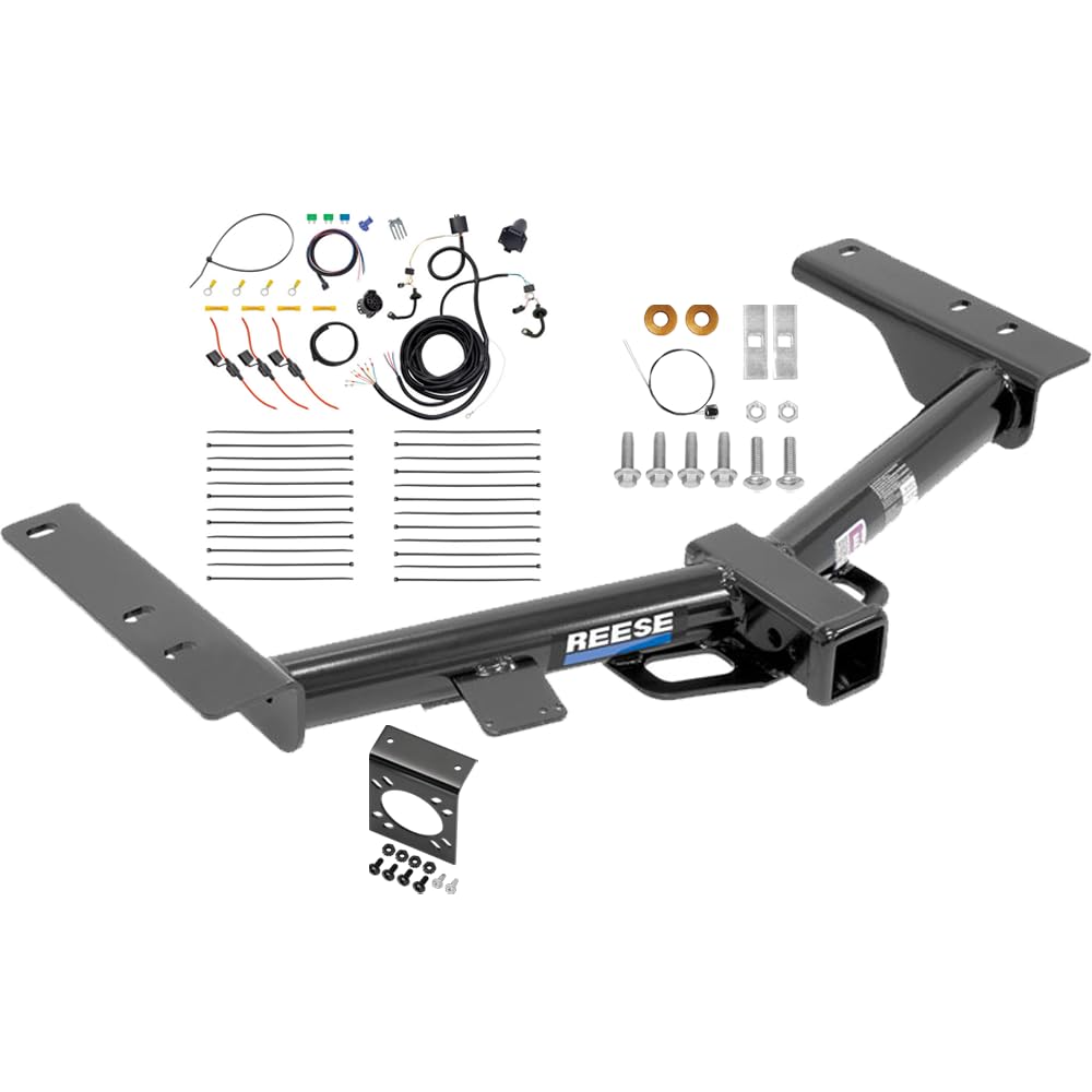 Reese Trailer Hitch + 7 Way Wiring for 15-27 Ford Transit 150 250 350 22-27 E-Transit 44719 2" Receiver Class 3 Bolt-On