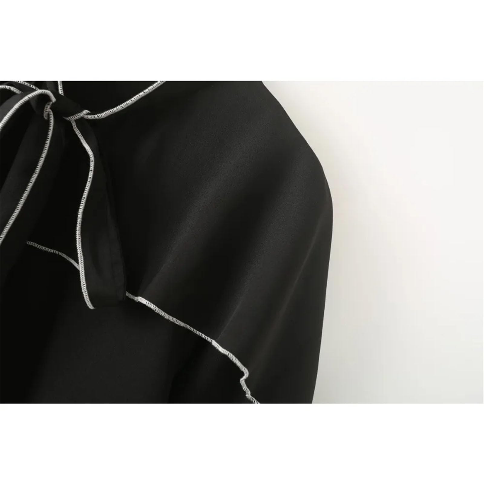 Camicette da donna primaverili con volant per donne eleganti casual allentate camicie a maniche lunghe top