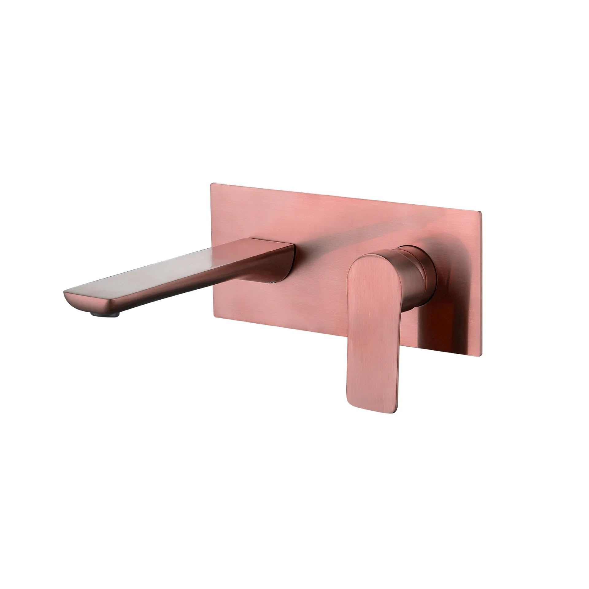 Robinet de lavabo eau chaude et froide mitigeur mural rose gold inox
