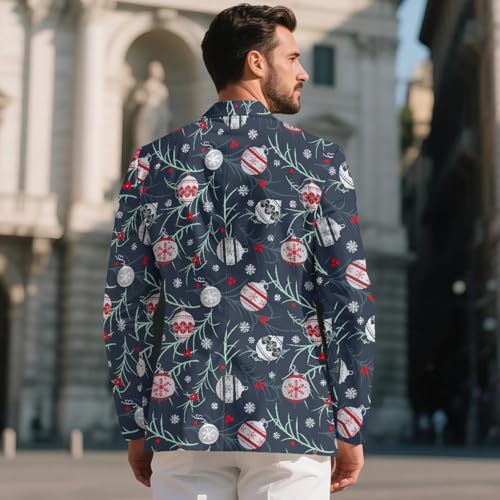 INSTANTARTS Mens Casual Blazer Lined Collar Men Blazer Jacket Casual Lightweight One Button Daily Blazers Fashion2