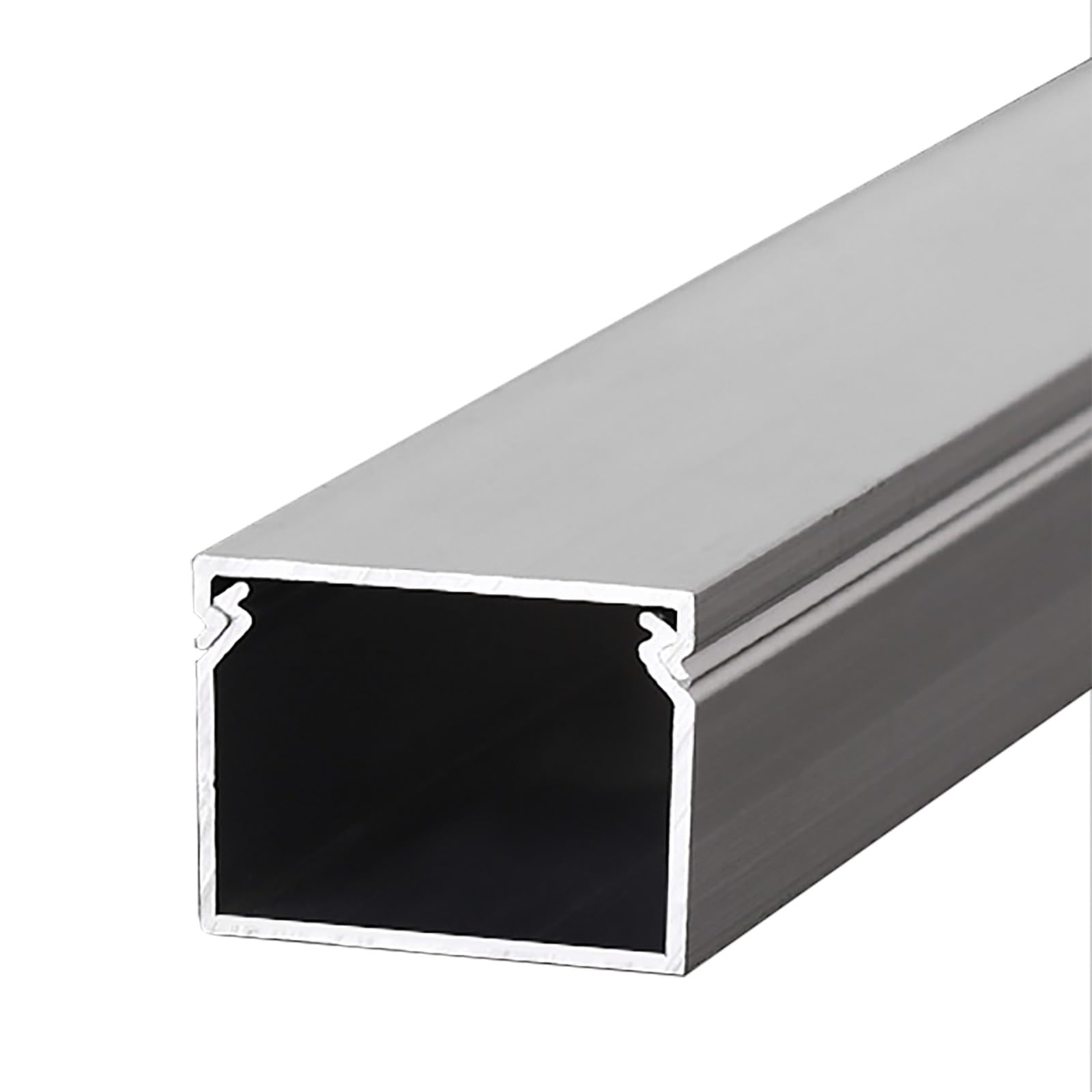 Copricavi Raccogli Cavi Canalina Passacavi Canali di Protezione per Cavi in ​​Alluminio per impieghi gravosi, Kit di scatole per Nascondere Cavi Esterni con Coperchio((0.79x0.39in) 20x10mm)