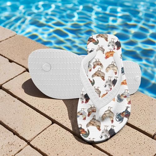Kids Water Shoes Flip Flops Quick-Dry EVA Anti-Slip for Beach Pool Shower Swim Unisex Childrens Sandals Size 1-32