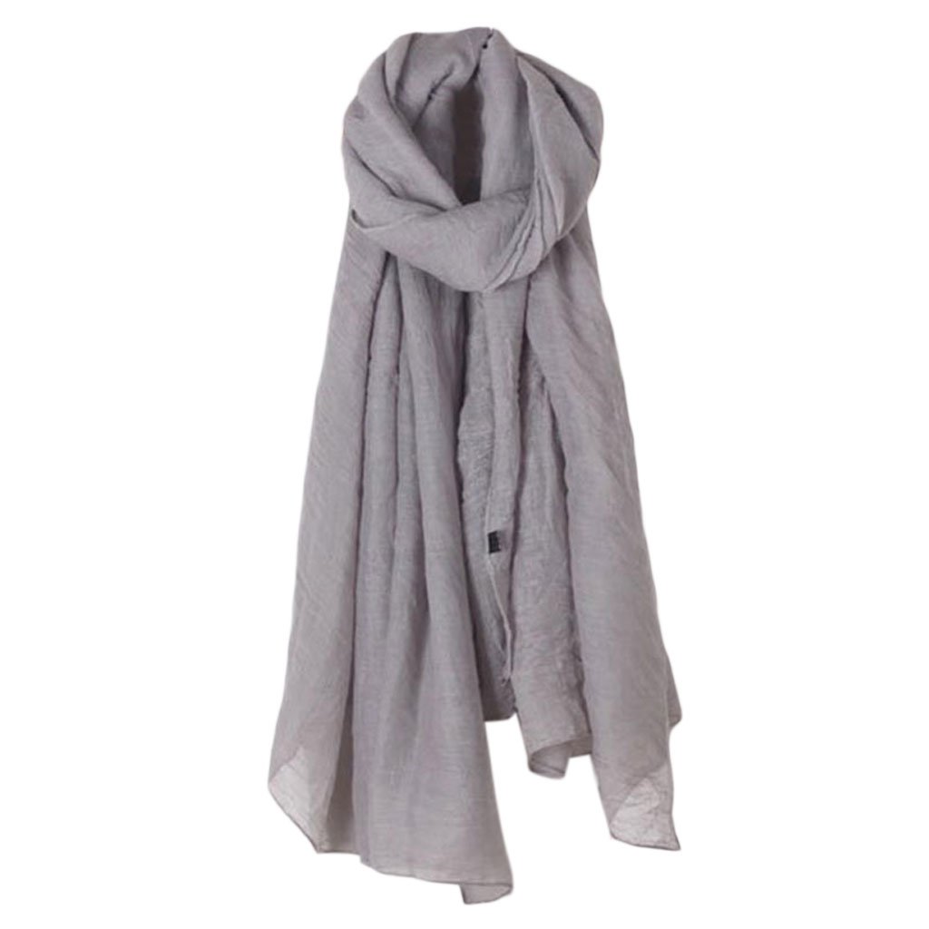 Sciarpa Lunga Donna In Misto Cotone - Scialle Oversize Elegante, Unica, Leggera - Colore Rosso (e Tante Varianti) - 3