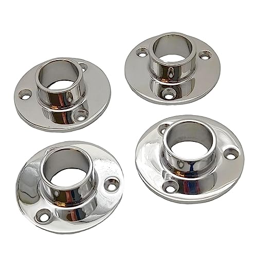 Support main courante 25.4mm inox 316 avec base polie miroir pour garde-corps - 2