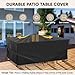 BALEINE Patio Furniture Covers, 108×82 Outdoor Furniture Cover Waterproof, Heavy Duty Oxford Patio Table Cover for Outdoor Table, Chair, Sofa, Desk (Black 108