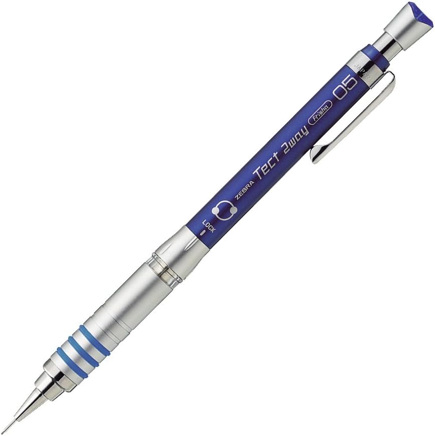 Zebra Mechanical Pencil, Tektwoway, 0.5, Blue, 10 Pens B-MA41-BL