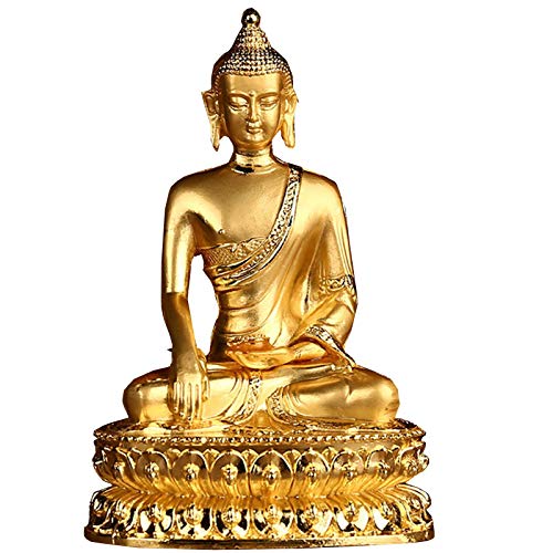Statue de Bouddha Shakyamuni : ornement Feng Shui de méditation en résine