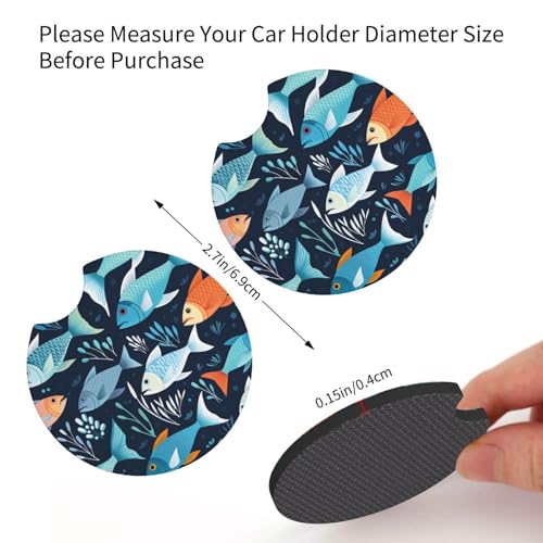 Portavasos para Carro 2 Piezas Goma Antideslizante Negro miniatura 2