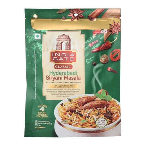 Image of India Gate Classic Hyderabadi Biryani Masala, 120 gm