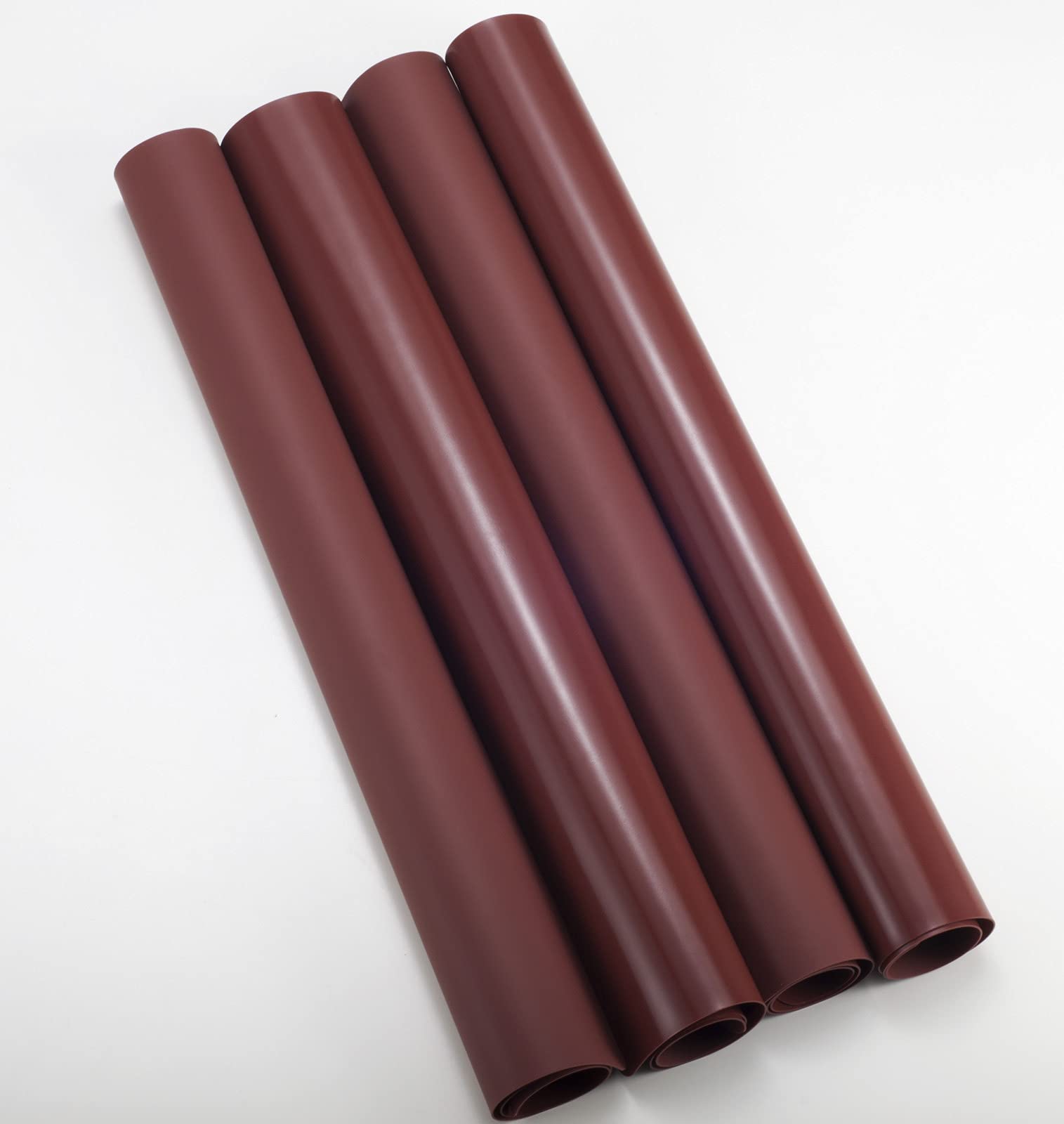 Silicone Placemats for Kids,4pcs Table Mat,Non Slip, Heat Resistant,Dishwasher Safe,40 x 30 cm,Brown, Set of 4-brown - Image 4