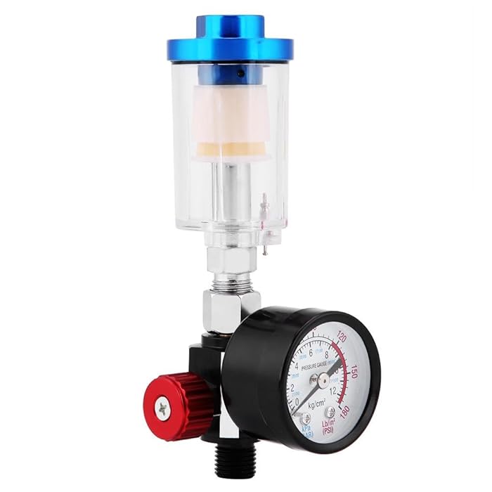 Buy Spray Pneumatic Air Regulator Gauge Paint Gun Air Pressure Gauge