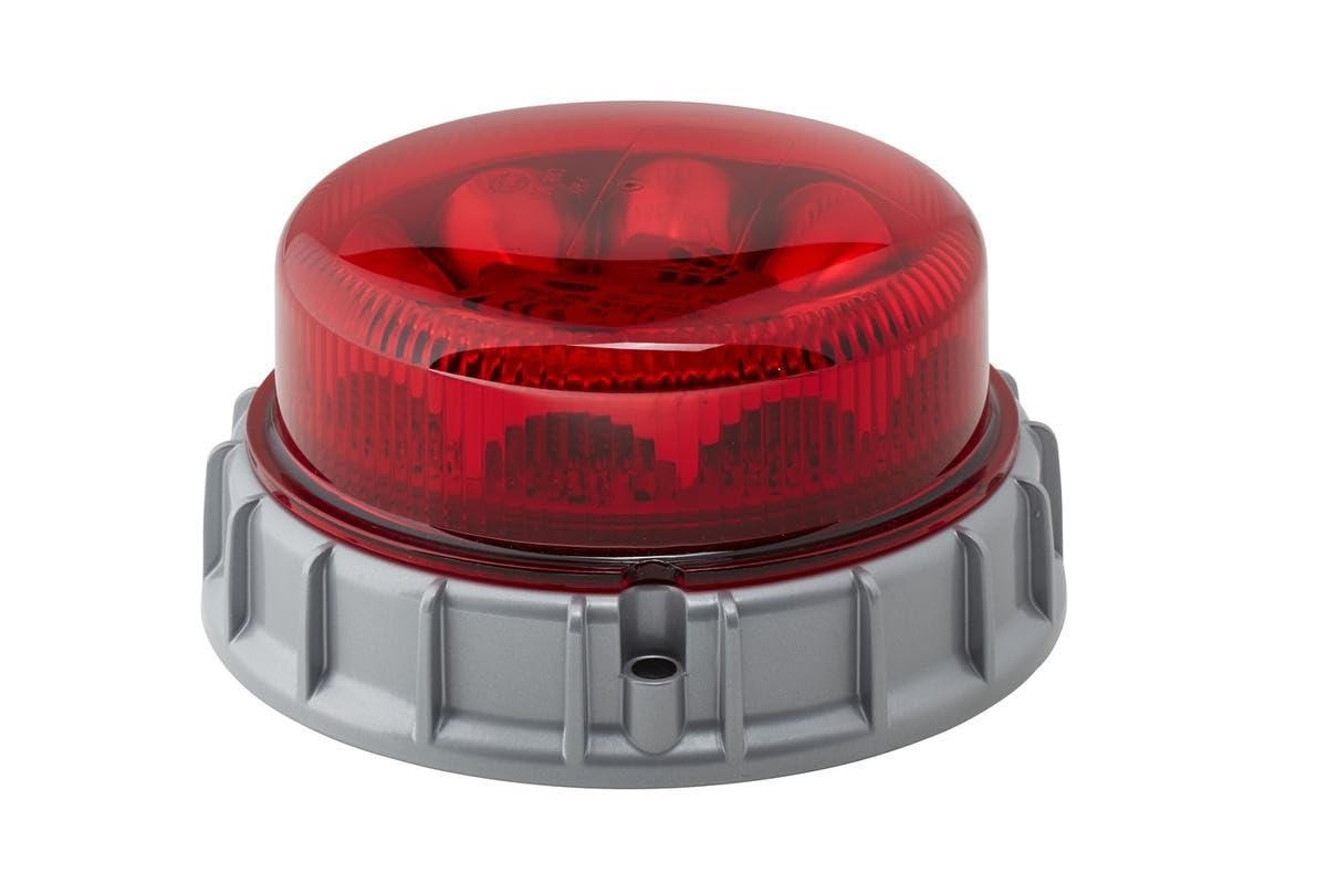 HELLA 2XD 011 557-121 LED-Luce identificazione lampeggiante, K-LED 2.0 F, 12/24V, rosso, Raccordo a vite/Montaggio, esterno