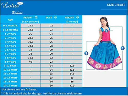 Image of Girl's Raw Silk Readymade Lehenga Choli