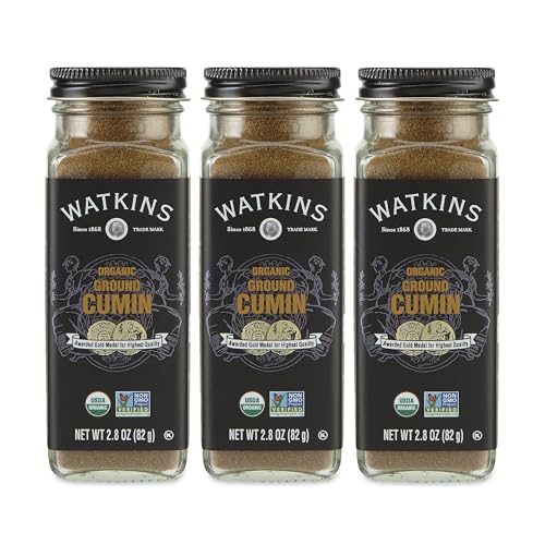 Image of Watkins Gourmet Organic Spice Jar, Ground Cumin,2.8 Ounce (Pack of 3)