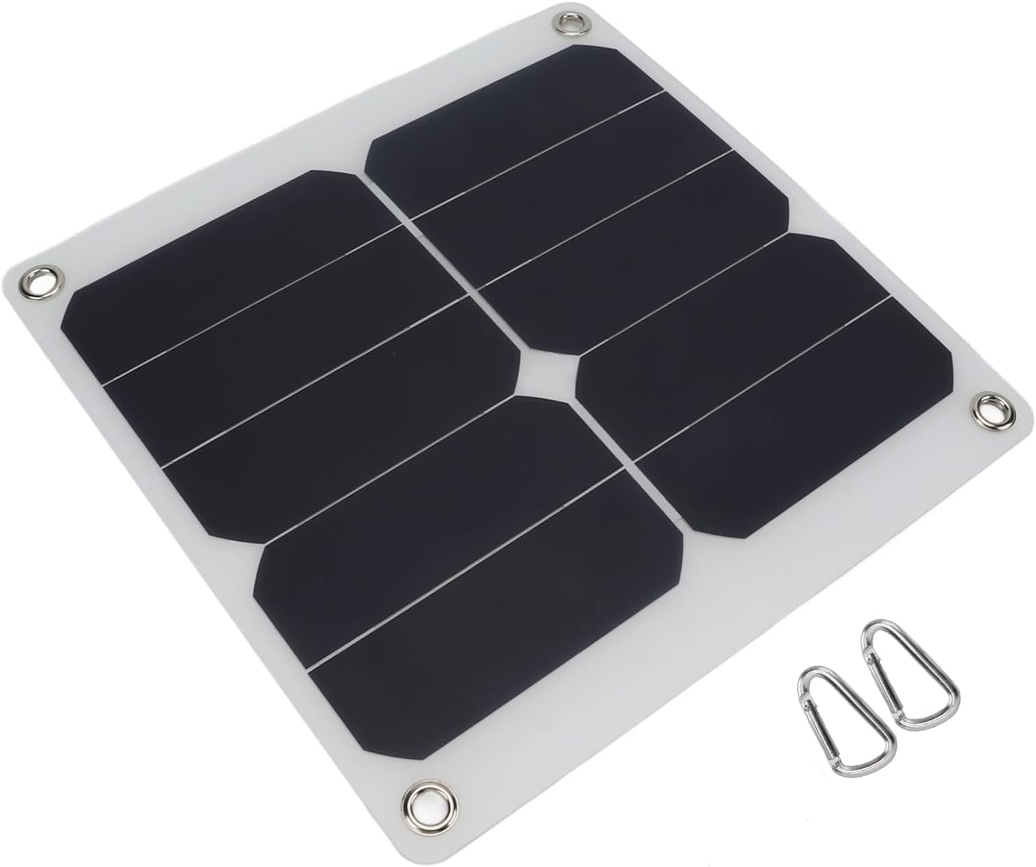 JEOZBM Solar Panel Charger, 15W 5V Polysilicon Solar Power Charger Panel Set, USB Portable Pico Solar Panel Cell for Mobile Phones
