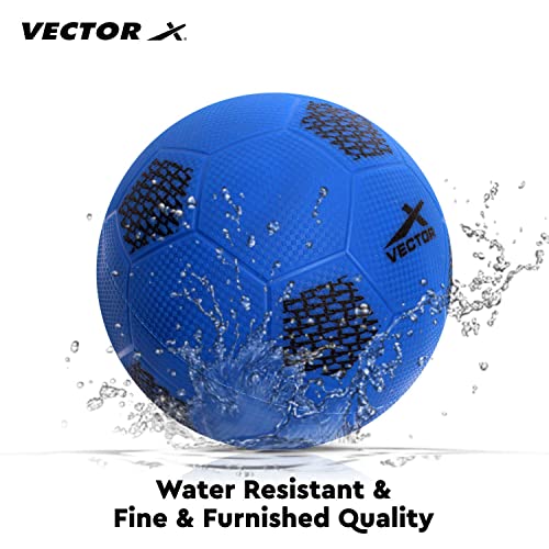 Image of Vector X Soft Kick PVC Rubber Moulded Indoor /Outdoor Water-Resistant & Durable Home Play Playing Sports Soccer Football for Kids, Youth, Boys, Men Unisex