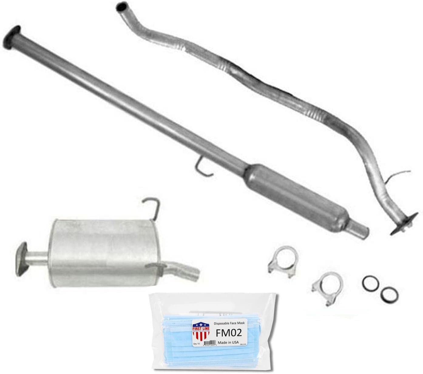 Middle Resonator Pipe Muffler Exhaust System Replacement Parts For Honda CRV 2.0L 1997 1998 1999 2000 2001