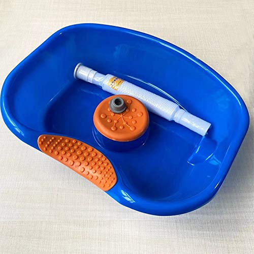 Hair Washing Basin For Bedridden,Shampoo Basin For Bedside,Shampoo Bowl,Hair Washing Sink Made For Handicapped, Bedridden, Kids,Hair Cuts And Coloring-46X35Cm (Blue) #TOP3