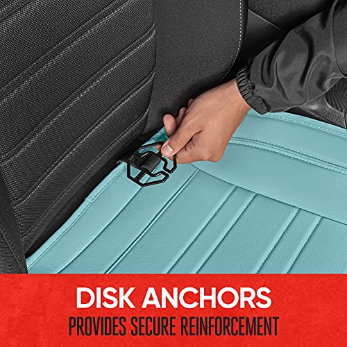 Motor Trend Faux Leather Front Seat Cover for Cars - (1) Mint Front Car Seat Covers for SUV & Truck with Storage Pockets - Automotive Car Seats Cover Protector - for Bottom Cushion Coverage Only by Motor Trend - Used condition - Image 4