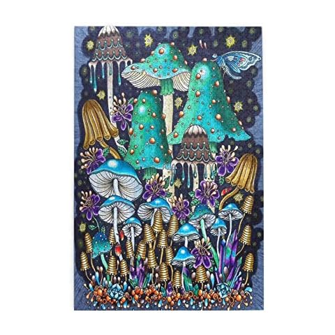 1000 Pieces Jigsaw Puzzles For Adults - Funny Colored Mushroom, Large Jigsaw Puzzle For Educational Toys Gift (29.7 In X 19.8 In) Cover