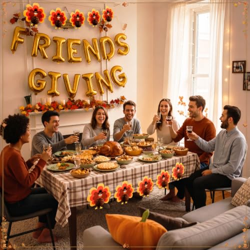 16pcs Friendsgiving Party Decorations Set, Fall Thanksgiving Party Supplies by Teyva Daily - Used condition - Image 5