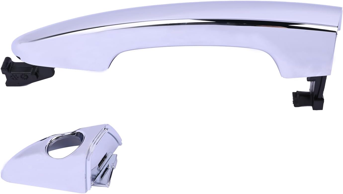 Chrome Front Driver Side Outside Door Handle 15759578 82651-C1110 82652-C1010 Compatible with Hyundai Sonata 2015 2016 2017 2018 2019