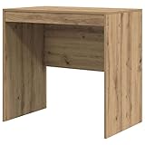 Table de travail peu encombrante de 80 x 50 x 76 cm (L x l x h) pour les espaces compacts. Solution optimale pour les étudiants, les professionnels et les créatifs. Le compartiment pratique offre un espace de rangement pour les documents et les accessoires, idéal pour les tendances de la maison 2025. Utilisation maximale de la surface grâce à des lignes de design épurées.