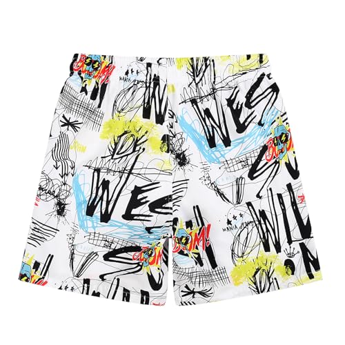 MADHERO Mens Swim Trunk Funny Pattern Bathing Suit with Mesh Lining Swimming Shorts4