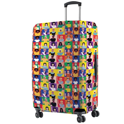 Image of Nasher Miles Polyester 75 (28 Inch) Large Protective Luggage Cover - Women Design