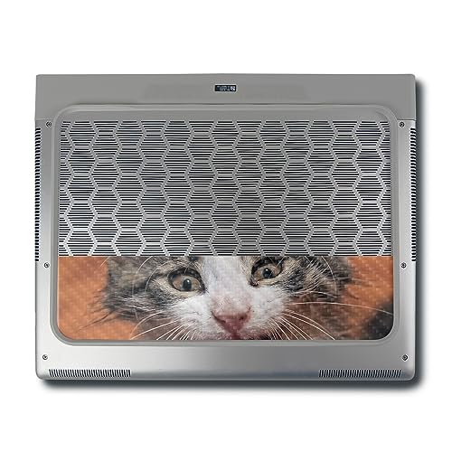 Image of MightySkins Carbon Fiber Skin Compatible with Alienware X16 R1 (2023) Full Wrap Kit - LOL Cat | Protective, Durable Textured Carbon Fiber Finish | Easy to Apply & Change Styles | Made in The USA