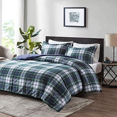 Madison Park Essentials Parkston Plaid Comforter Set Cover