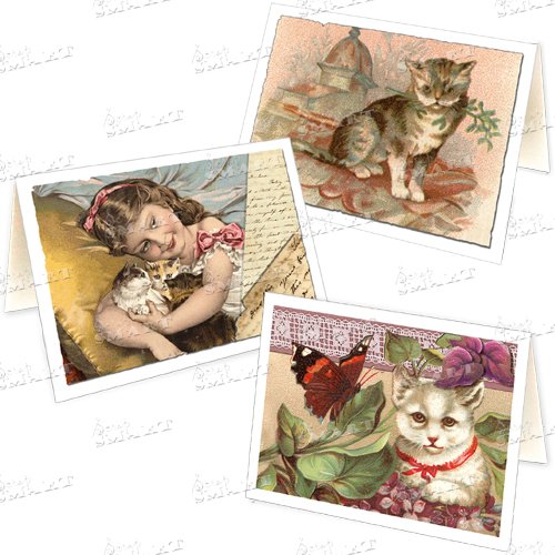 Scrapsmart - Cat Lovers Cards & Envelopes Software Collection: Microsoft Word, Jpeg, And Pdf Files [Download] #TOP1