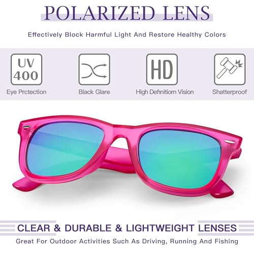 Image of SIPHEW Polarized Sunglasses for Women & Men - UV400 Mirrored Eyewear | Designer Unisex Fashion Sun Glasses w /Medium Fit,Suitable for Any Face Shape,Beach,Everyday Wear