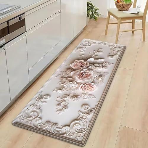 Image of Proxin Anti Fatigue Kitchen Rug Sets 2 Piece Non Slip Kitchen Mats for Floor Cushioned Kitchen Rugs & Mats Waterproof Comfort Standing Mat Runner for Kitchen,Home Office,Sink,Laundry (Multi 2)
