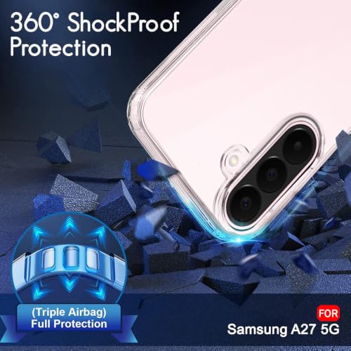 Image of TheGiftKart Ultra-Hybrid Crystal Clear Back Case Cover for Samsung Galaxy A27 5G | Shockproof Design | Camera Protection Bump | Hard Clear Back Cover Case for Samsung A27 5G (PC & TPU, Transparent)