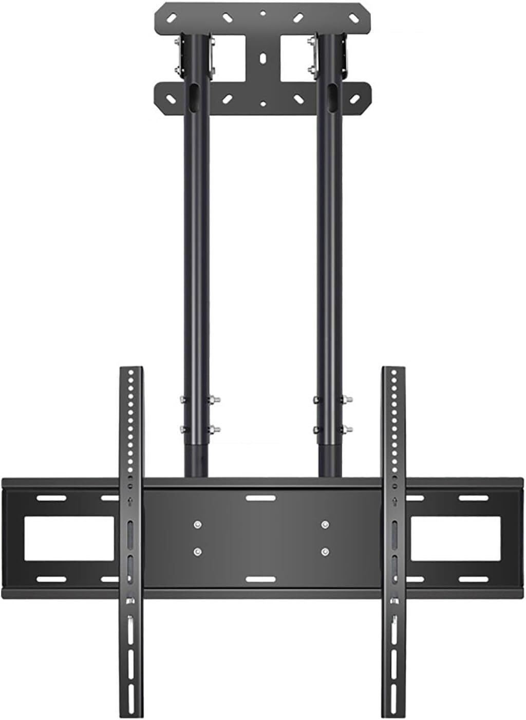 Soporte de Techo Ajustable para TV, Soporte para TV LCD, Soporte para TV de una Sola Pantalla de 2 pilares, Soporte inclinable para TV de 50 a 100 Pulgadas, Soporte de Techo (Panta