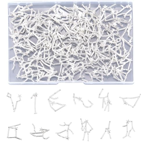 Breloques constellation en argent 96 pièces pour création de bijoux