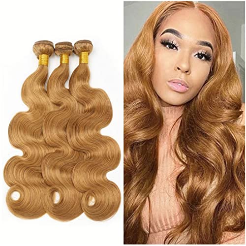 27 Color Hair Bundles Grade 8A Unprocessed Virgin Hair Weave 3 Bundles For Women Honey Blonde Bundles Human Hair Bundles Extensions 20 22 24 Inch