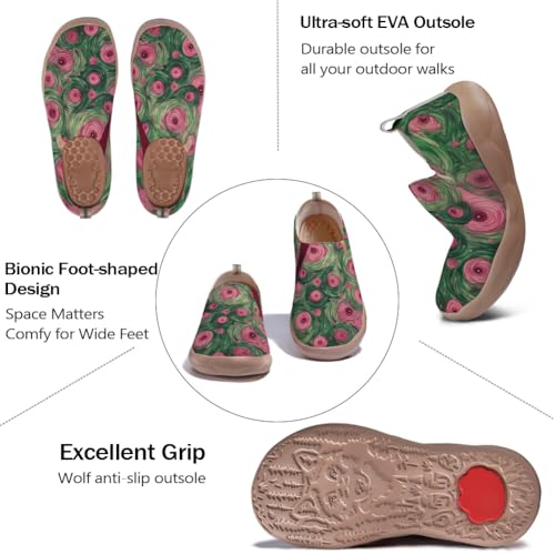 Men's Art Painted Travel Shoes Slip On Casual Knit Loafers Lightweight Comfort Fashion Sneaker4