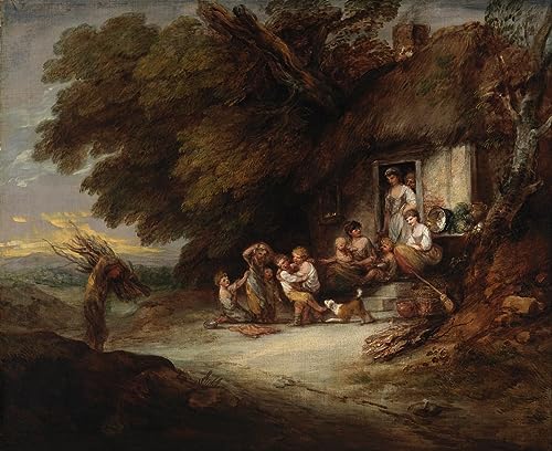 Cuadro en lienzo de la cabaña de Gainsborough, ideal para decorar tu dormitorio con arte vintage