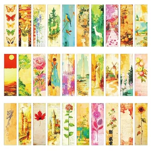 Gsrhzd Marcapaginas, 30 Piezas Retro Punto de Libro de Papel, Marcapaginas Personalizado Inmarcesible Creativo Exquisito para Niños Adult | Ya disponible en tu tienda friki favorita! En mundofriki.es!