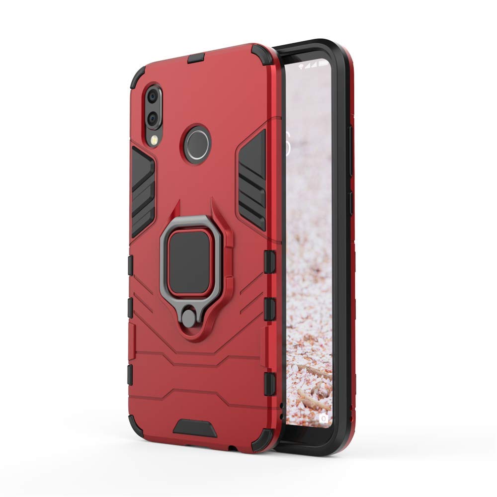 CHcase Huawei P40 Pro Funda, Anillo Metálico Sujeción Soporte Antichoque Rígido Caja (Funciona con el Montaje de Coche Magnético) Doble Capa Sólido Case Carcasa para Huawei P40 Pro -Black Plus Gray — view 71