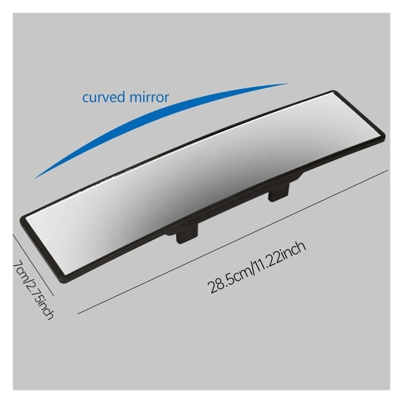 Rétroviseur Conduite Accompagnée Clip Intérieur Convexe De 285 Mm De Large Sur Le Rétroviseur Transparent