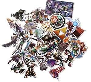 Usnyabni Legend of Zelda Aufkleber Set, 44 Stück