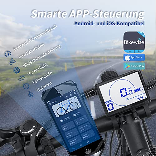 Fafrees Hailong-One Mountainbike, 26 inch (66 cm) met app, 3,5 inch lcd-display, 25 km/u, voor pendelen, elektrische… - Afbeelding 4