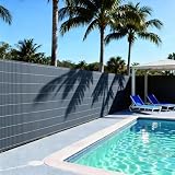 casa.pro Valla Jardin Exterior Cefalu 120 x 300 cm Cañizo PVC Malla Ocultacion Cañizo Jardin Ocultación Contra el Viento Pantalla de Privacidad Balcón Terraza Resistente 16 mm - Antracita