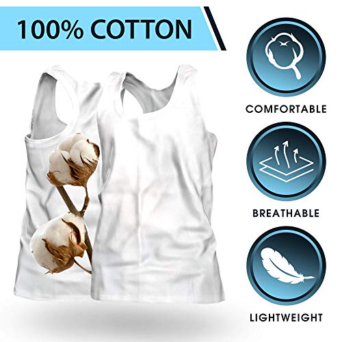 Men's 100% Cotton 3 Pack Classic Rib Tank Top A-Shirts (White, 3X Large)3