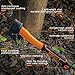 KSEIBI Wood Axe, Small Outdoor Camp Hatchet for Splitting and Kindling Wood, Forged Steel Blade with Anti-Slip and Shock Reduction Handle Great Throwing Axes and Hatchets (Modern)