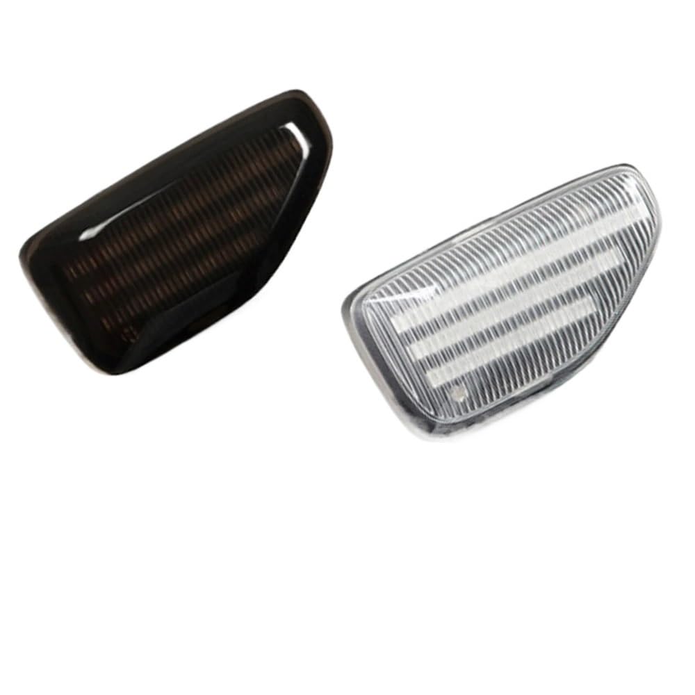 2 szt. Powtarzalne kierunkowskazy przednie boczne światła obrysowe do Dacia Duster Logan MCV MK2 Sandero Stepway Dynamiczny kierunkowskaz(Clear LENS)